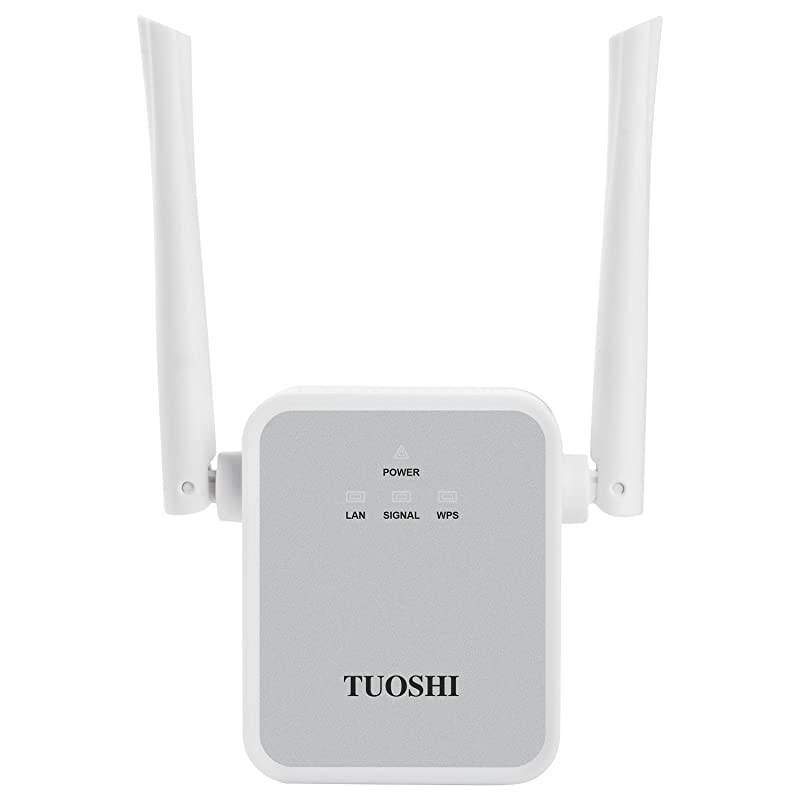 TS720W WiFi Range Extender 300Mbps Wireless Signal Booster WiFi RepeaterAccess PointRouter with High Gain Dual External Antennas