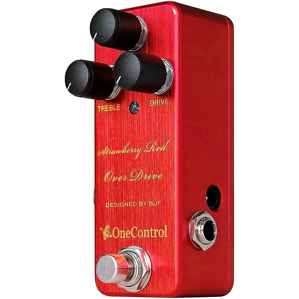 One Control Strawberry Red Overdrive Effects Pedal