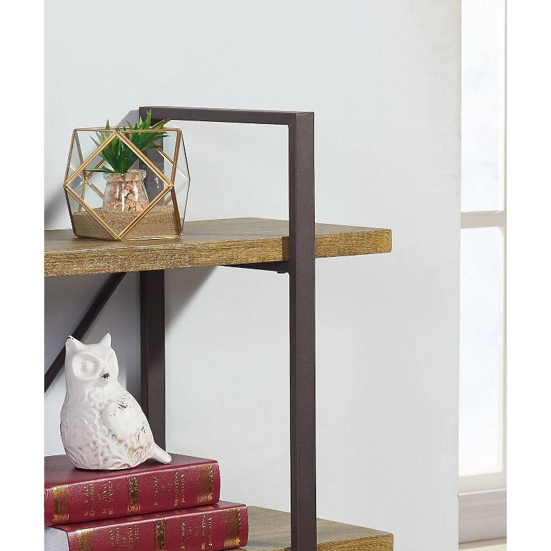 35.5" x 40" Three Level Rustic Shelving Unit - Danya B.
