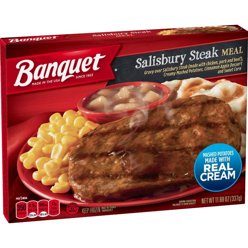 Banquet Frozen Salisbury Steak Meal - 11.88oz