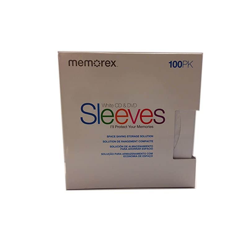 600pcs  CDDVD Sleeves White Pack Of 100 100 X 6 Pack