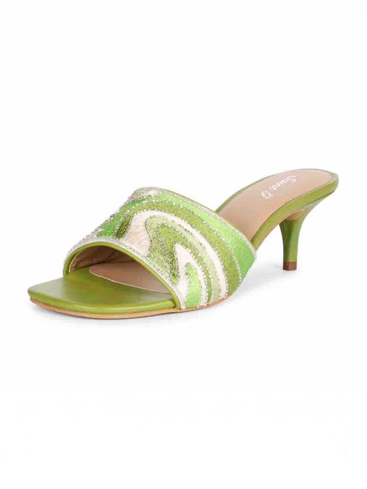 Saint G Women's Rina Green Stilettos
