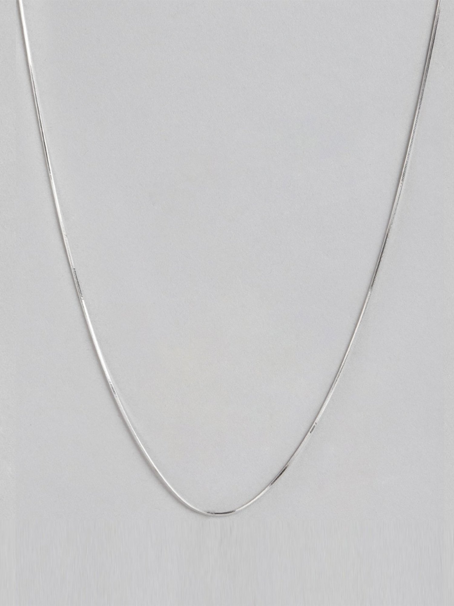 Zavya 92.5 Sterling Silver Rhodium-Plated Snake Chain for Women