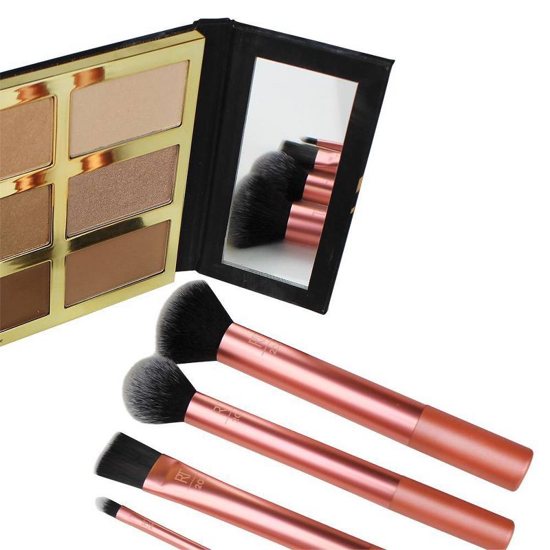 Real Techniques Flawless Face Brush Set & Eye Shade, Blend Brush Set - 6pc