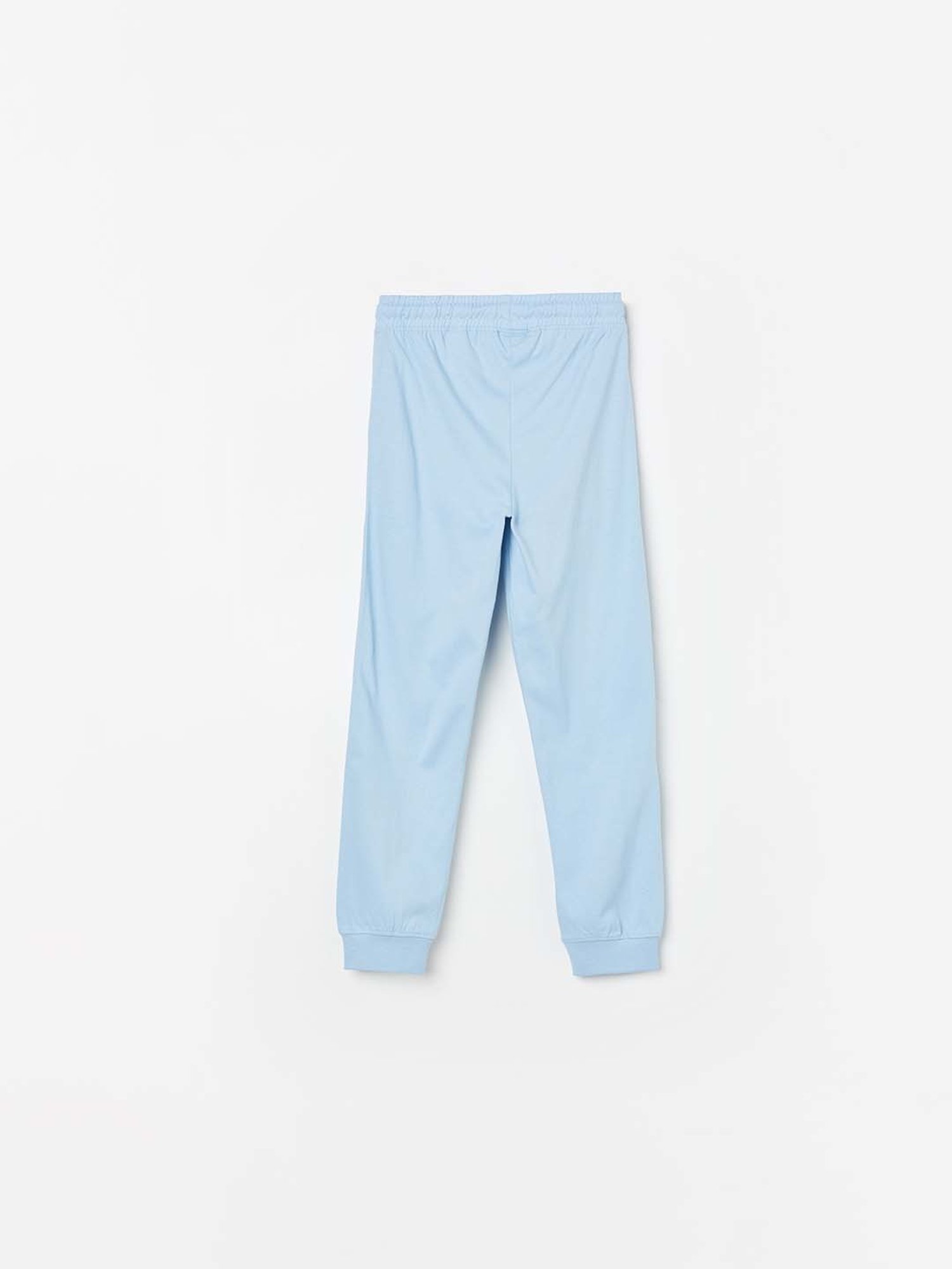 Fame Forever by Lifestyle Kids Powder Blue Cotton Printed Trackpants