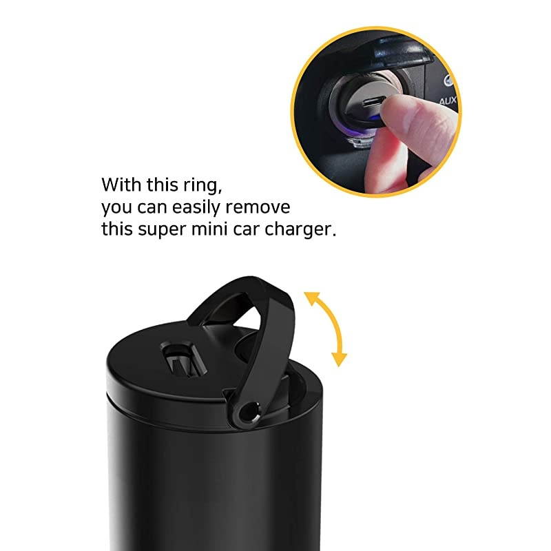 USB C Car Charger,  PD Max 30W, Super Mini Flush Fit, [Full Metal Zinc Alloy], Fast Charging Adapter