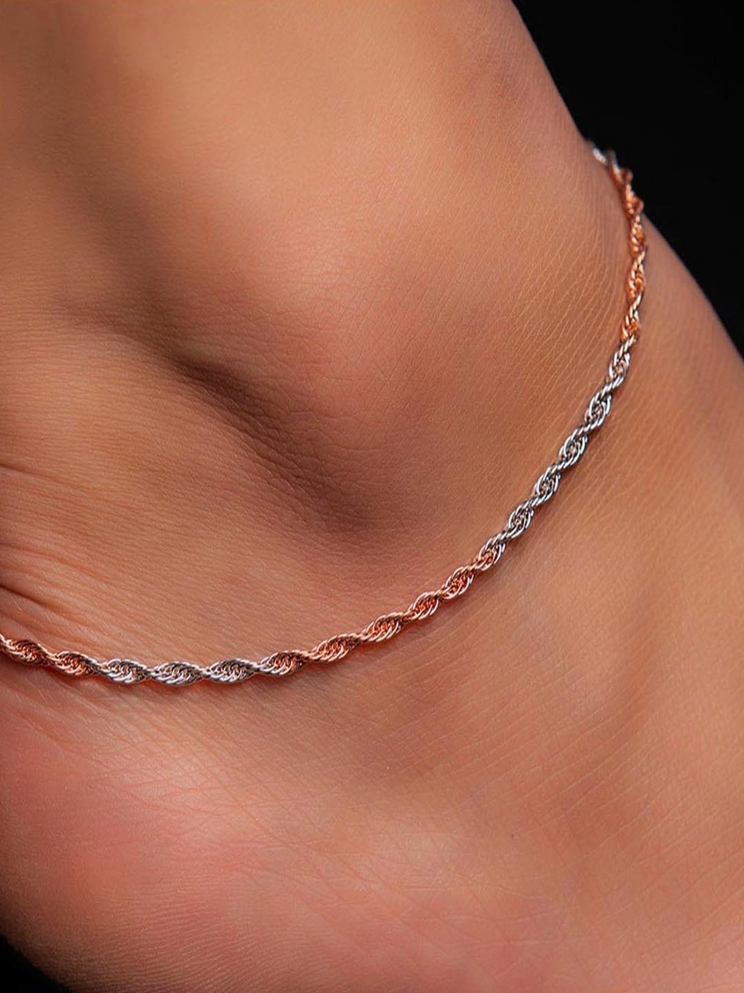 Zavya 92.5 Sterling Silver Anklet for Women