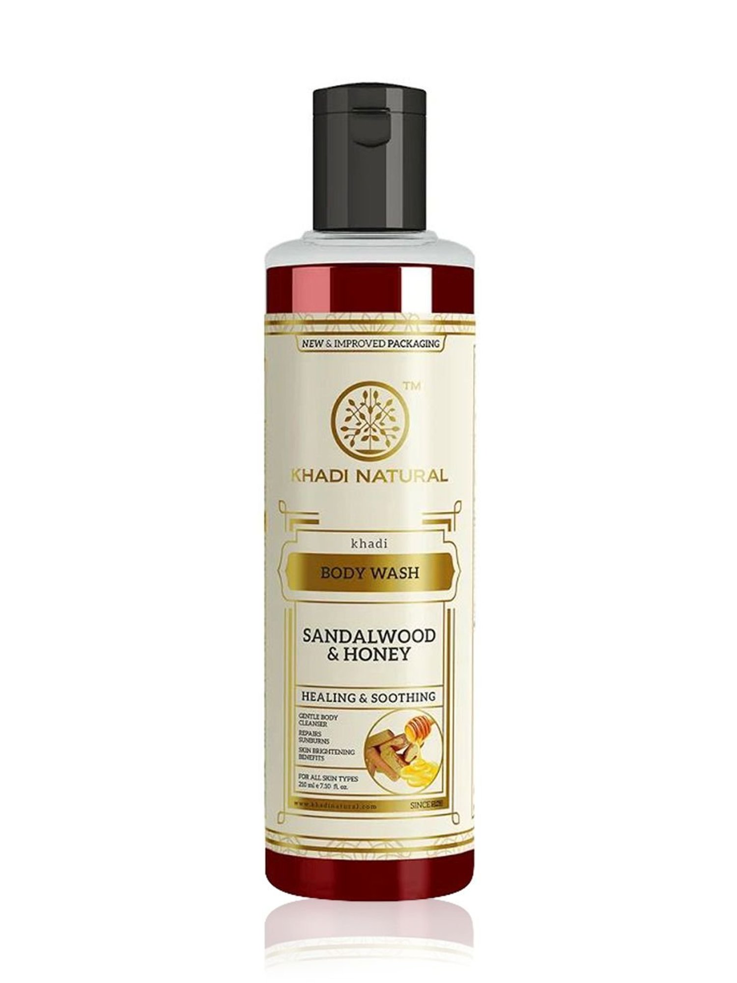 Khadi Natural Sandalwood & Honey Body Wash Pack of 2