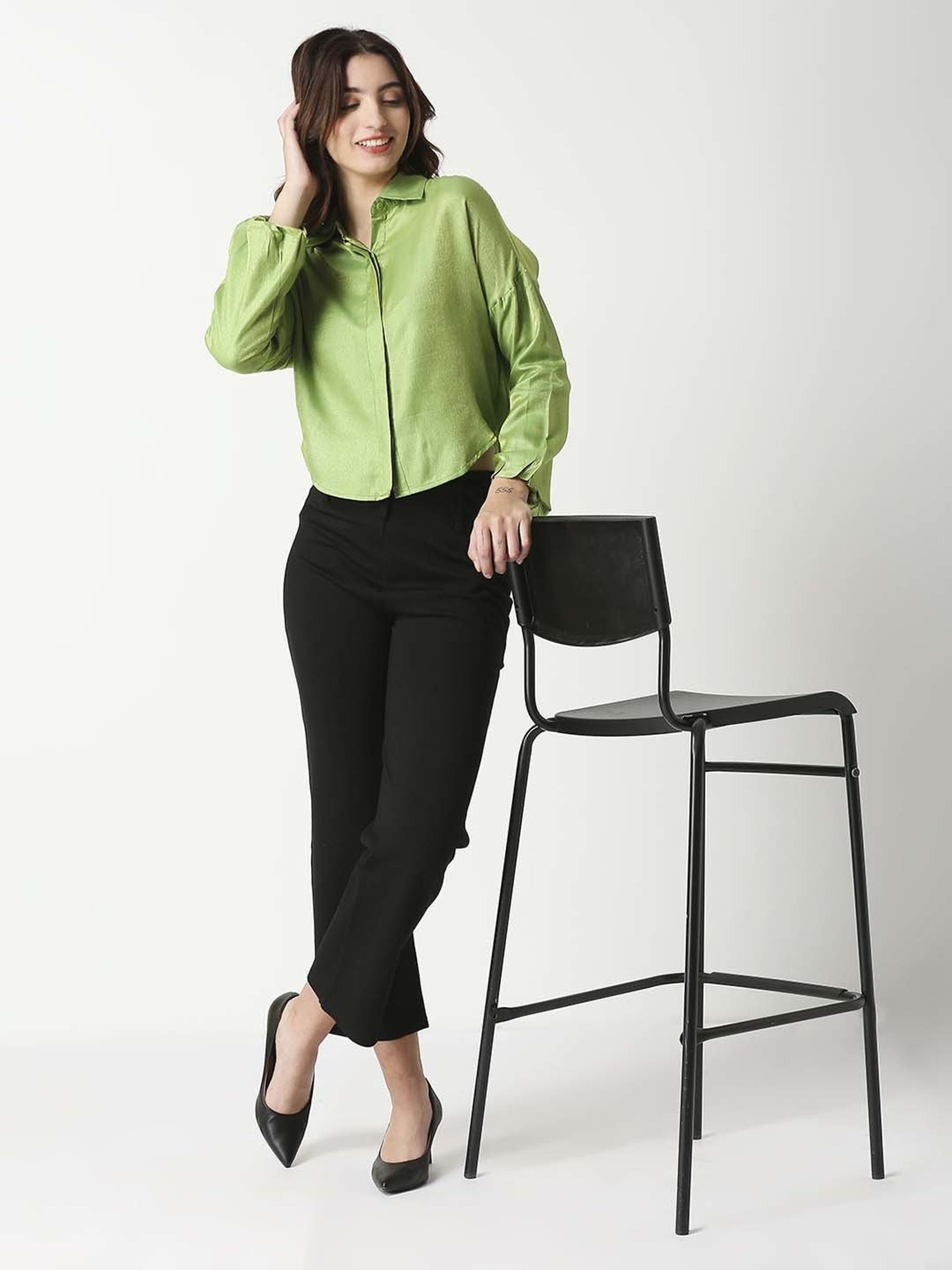 Remanika Green Cotton Shirt
