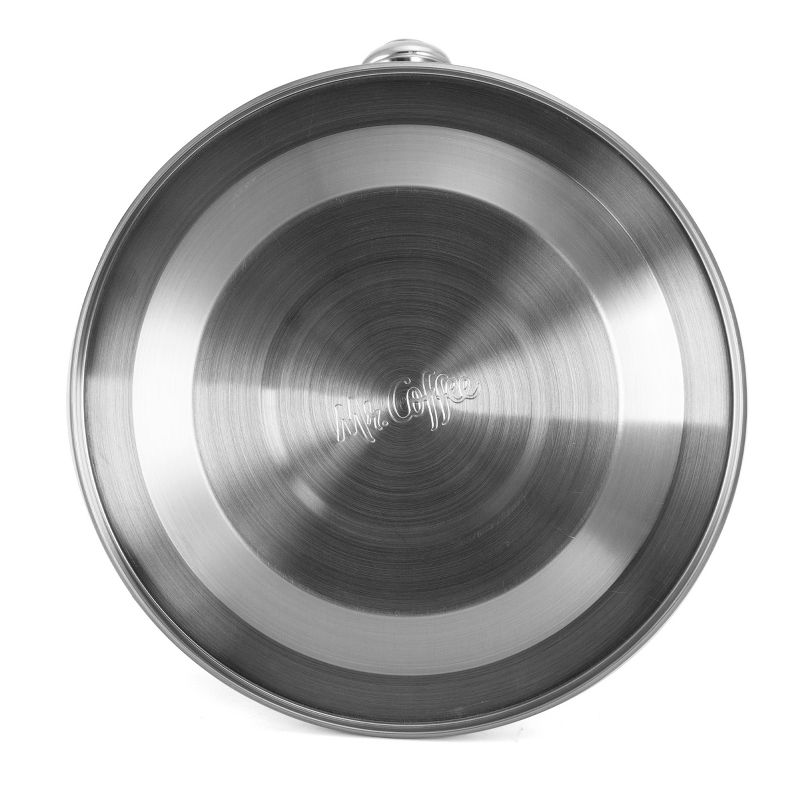 Mr. Coffee 2 Quart Stainless Steel Whistling Tea Kettle with Nylon Handle