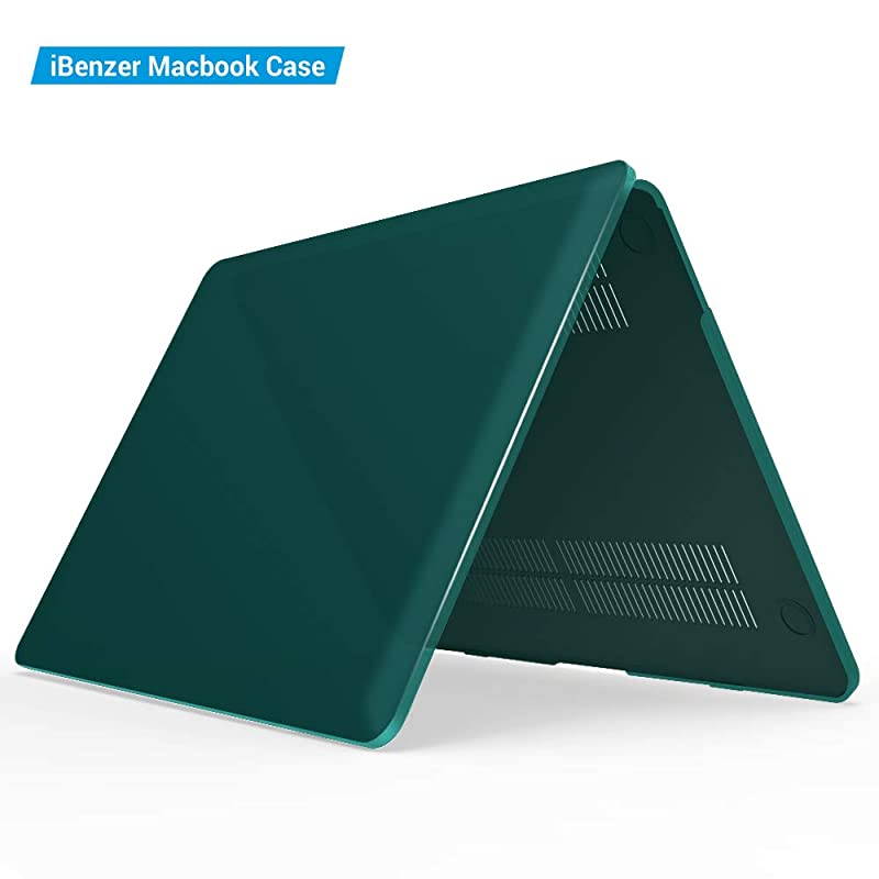 MacBook Pro 13 Inch Case 2020 2019 2018 2017 2016 A2159 A1989 A1706 A1708 Hard Shell Case with Keyboard Cover for Apple Mac Pro 13 Touch Bar Quezhal Green T13QUGN+1
