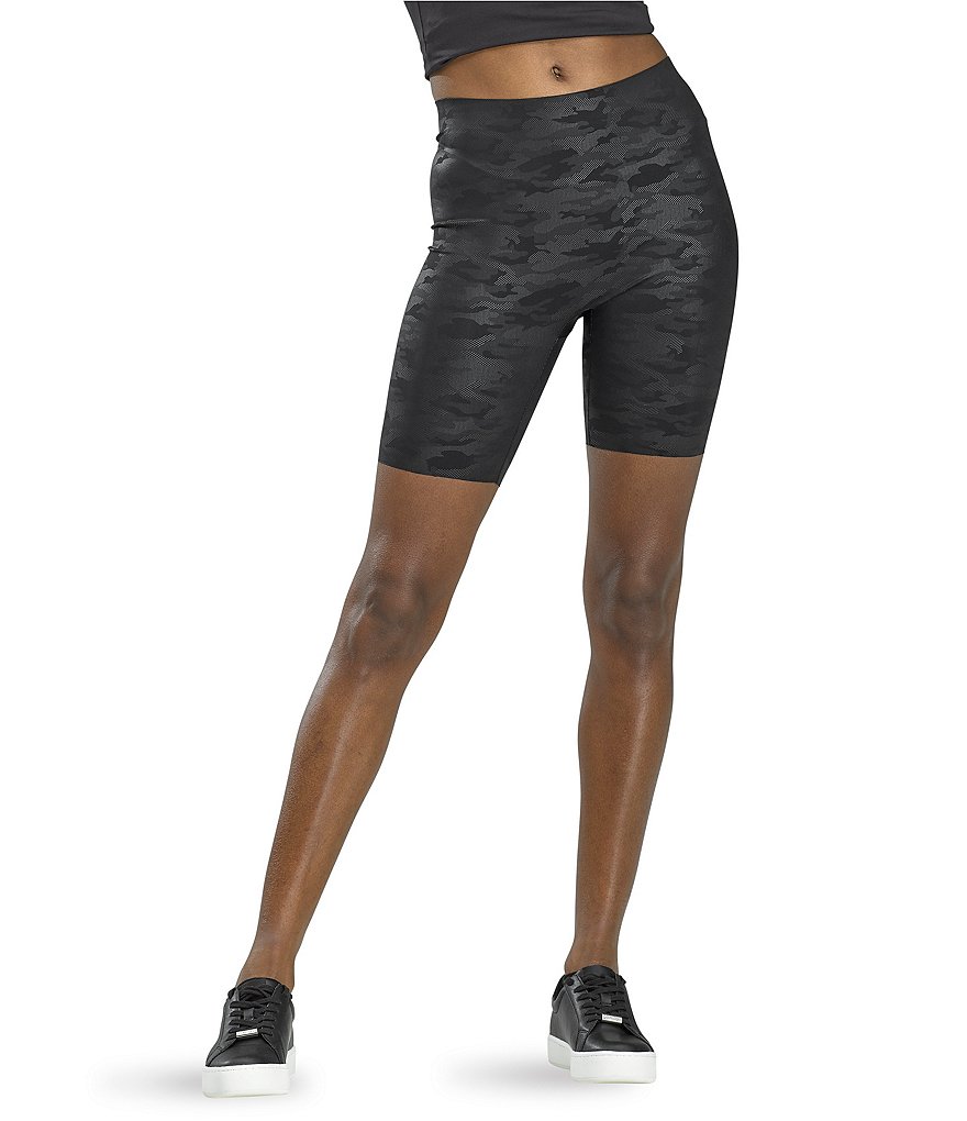 HUE Sleek Effects Faux Leather Bike Short