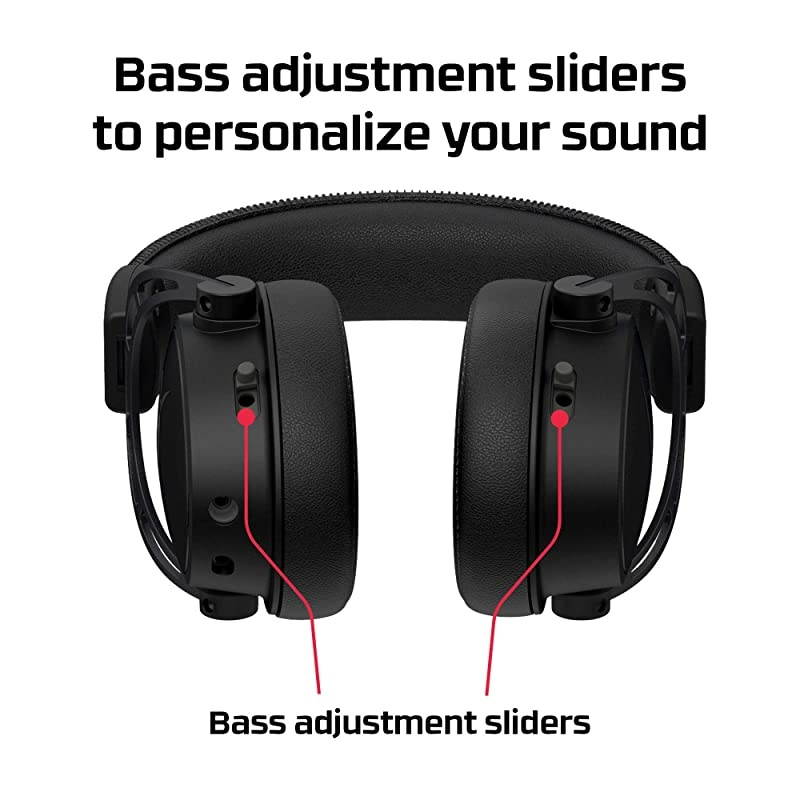 Cloud Alpha S - PC Gaming Headset, 7.1 Surround Sound, Adjustable Bass, Dual Chamber Drivers, Chat Mixer, Breathable Leatherette, Memory Foam, and Noise Cancelling Microphone &ndash; Blackout