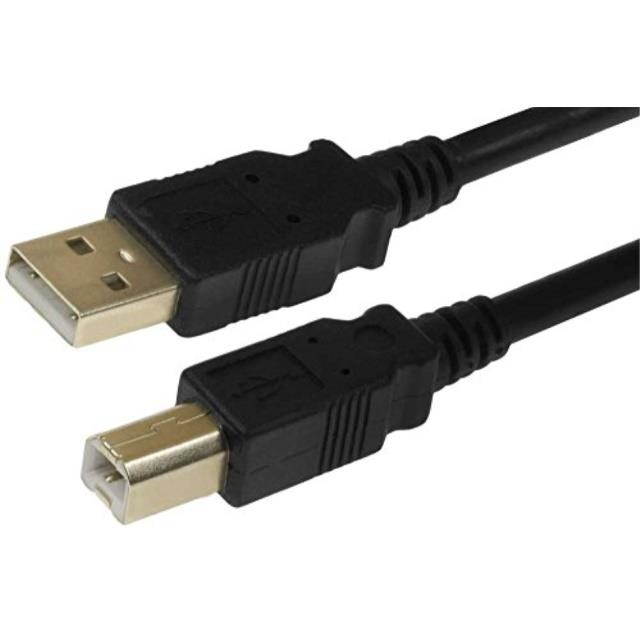 sf cable, 20ft usb 2.0 a male to b male cable with ferrite black color