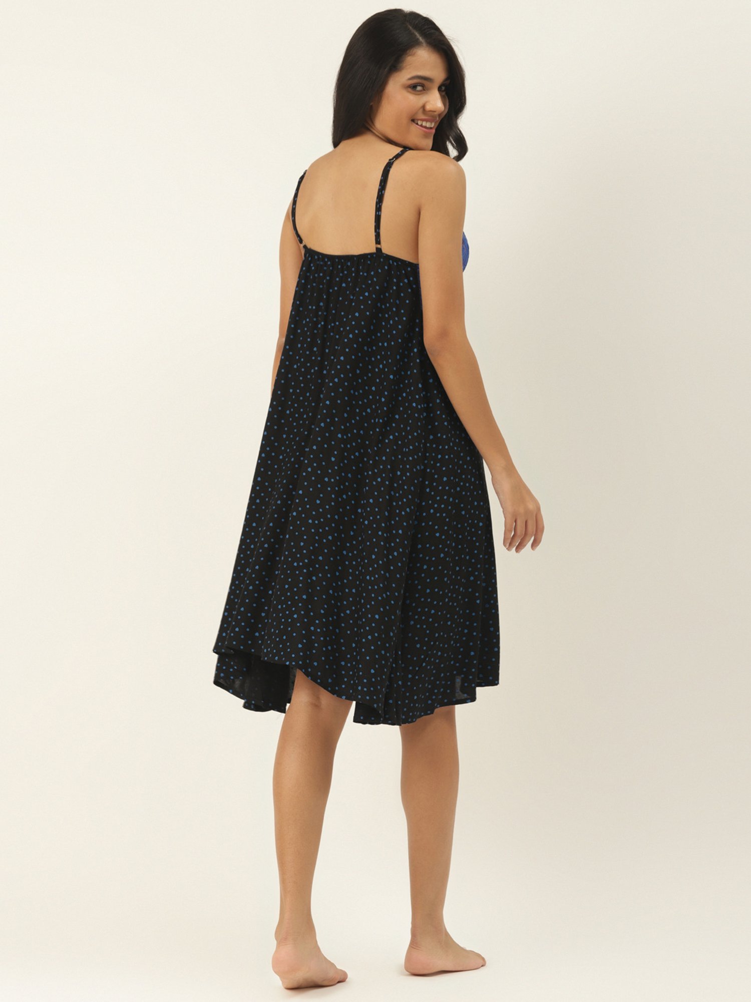 Ms.Lingies Blue Printed Chemise