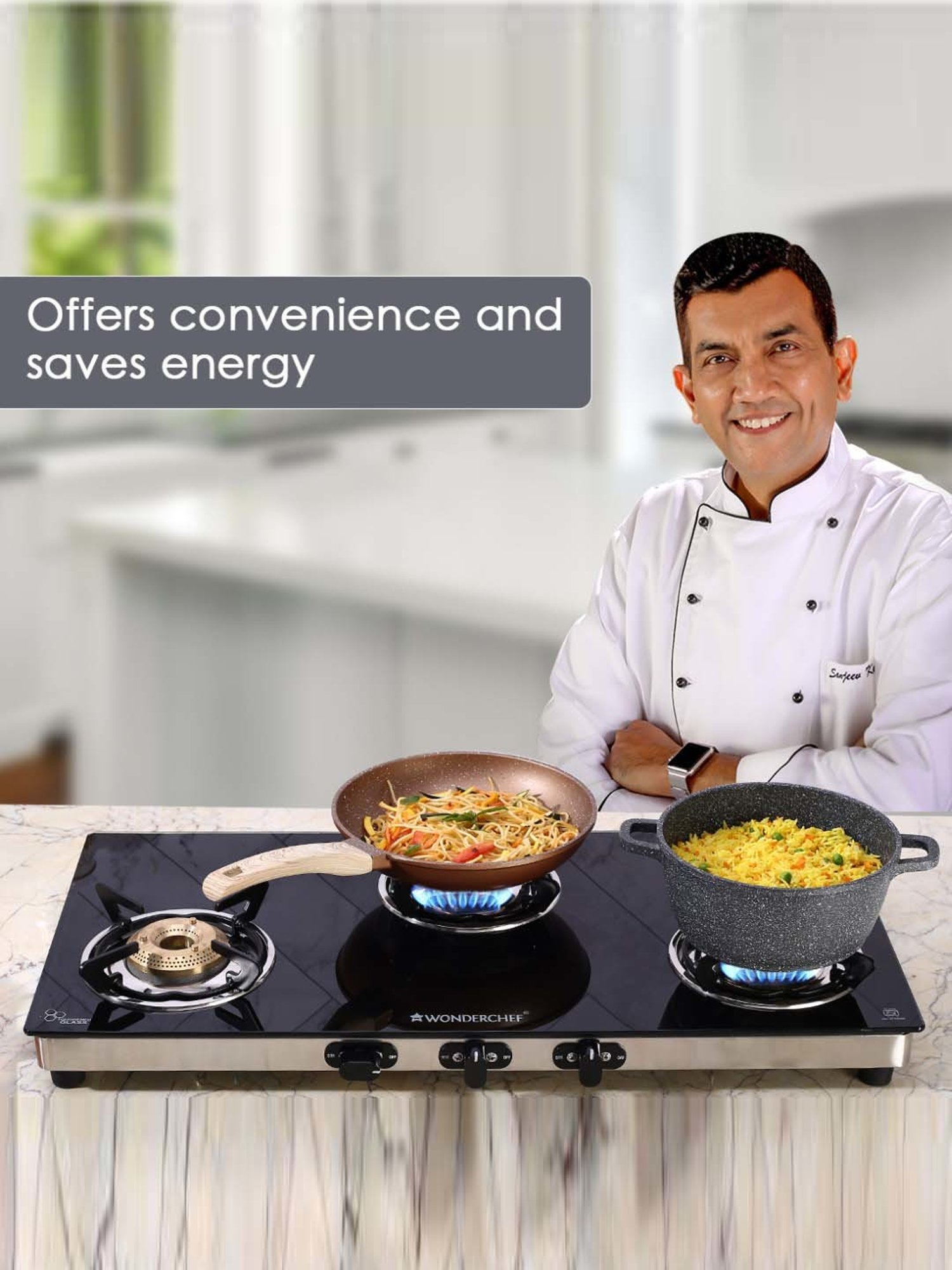 JUDGE Optima Plus Black Glass Induction 1600W Cooktop