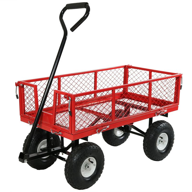 Gorilla Carts Steel Utility Garden Cart with Removable Sides Capacity