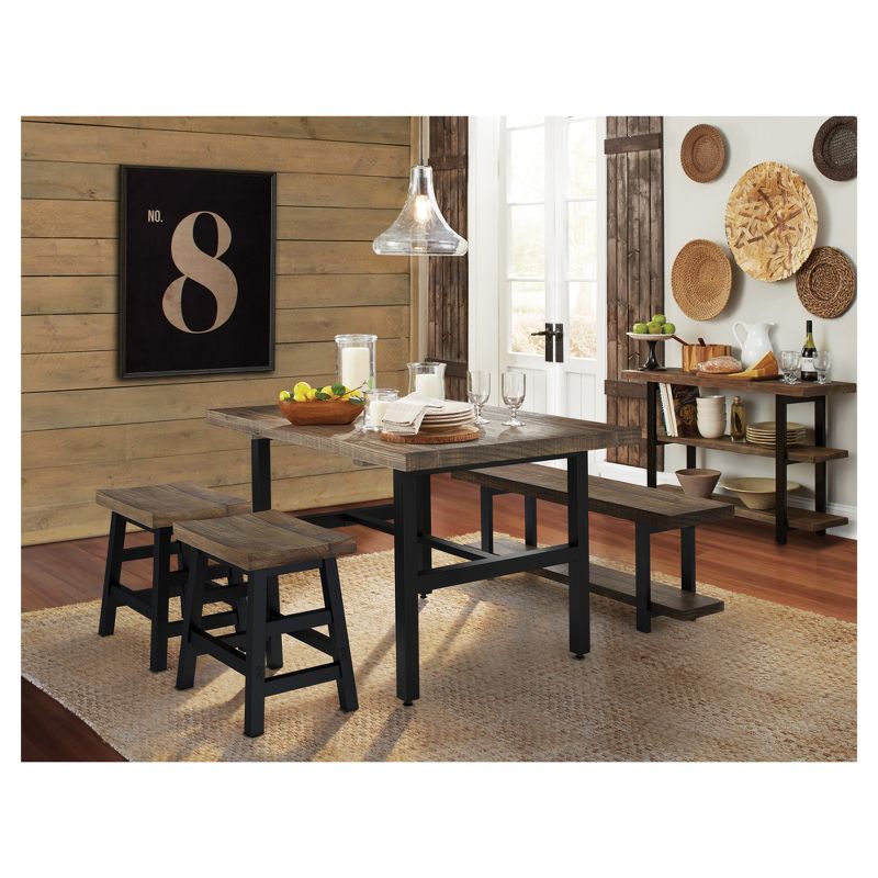 20" Counter Height Barstool Hardwood Brown - Alaterre Furniture