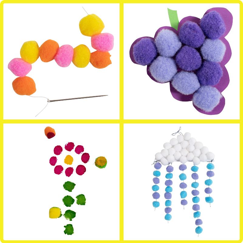 Ready 2 Learn Pom Poms - Set of 240 - Assorted Colors
