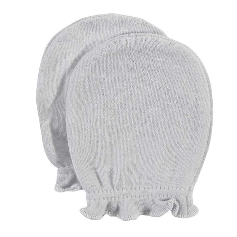 Luvable Friends Baby Cotton Scratch Mittens 4pk, Owl, One Size