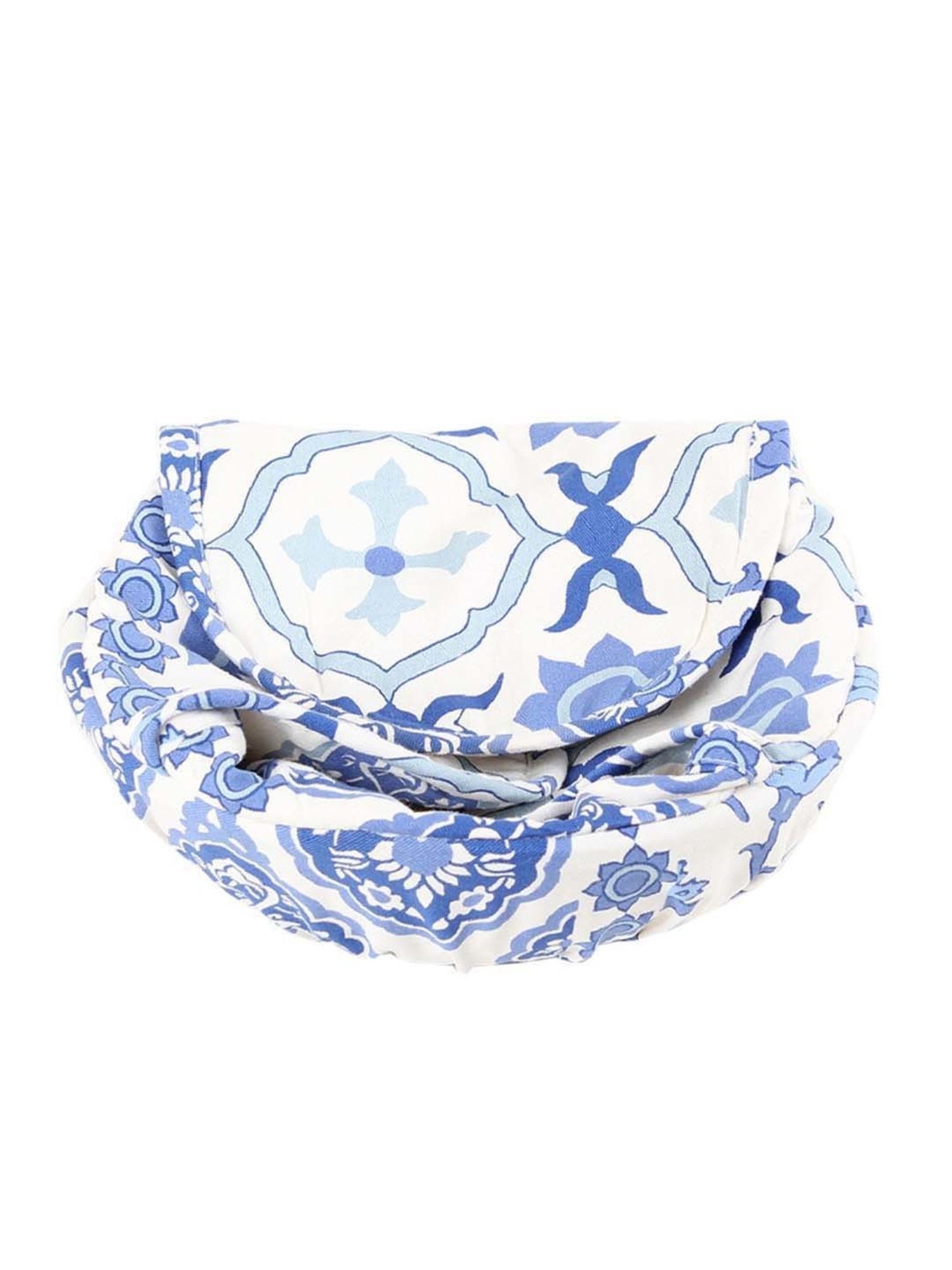 House This Aahar Blue & White Cotton Kitchen Set