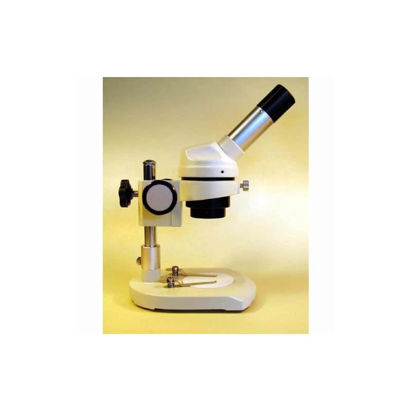 K104YY Elementary StereoDissecting Microscope 10x and 16x Widefield Eyepiece 20x32x Magnification Reversible BlackWhite Stage Plate HeavyDuty Frame