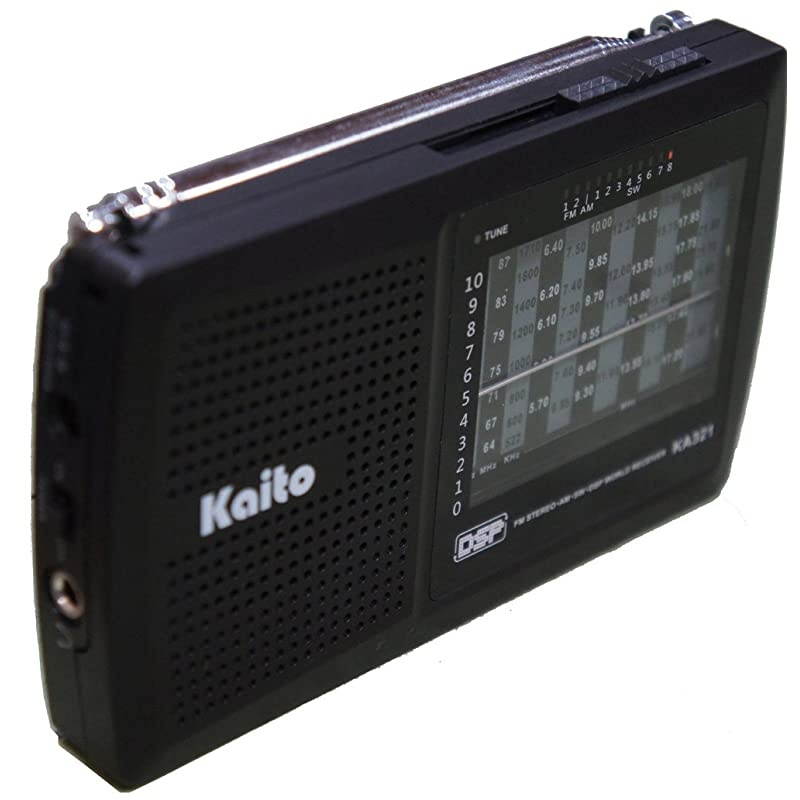 KA321 PocketSize 10Band AMFM Shortwave Radio with DSP Digital Signal Processing Black