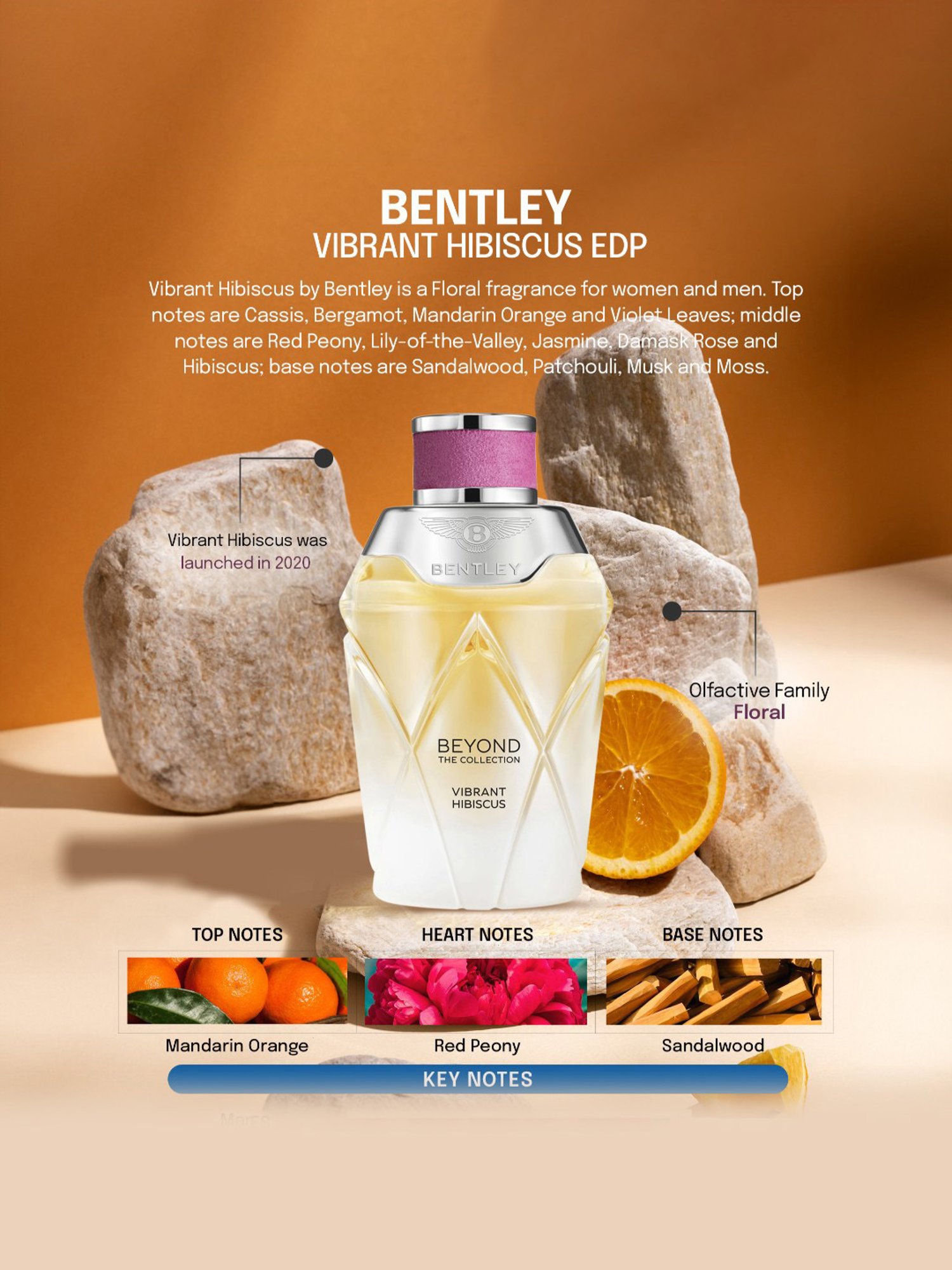Bentley Beyond The Collection Vibrant Hibiscus Eau de Parfum for Women - 100 ml