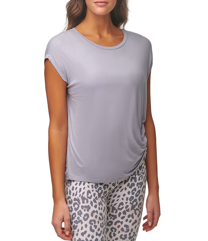 Karen Kane Short Sleeve Tie-Dye Hoodie