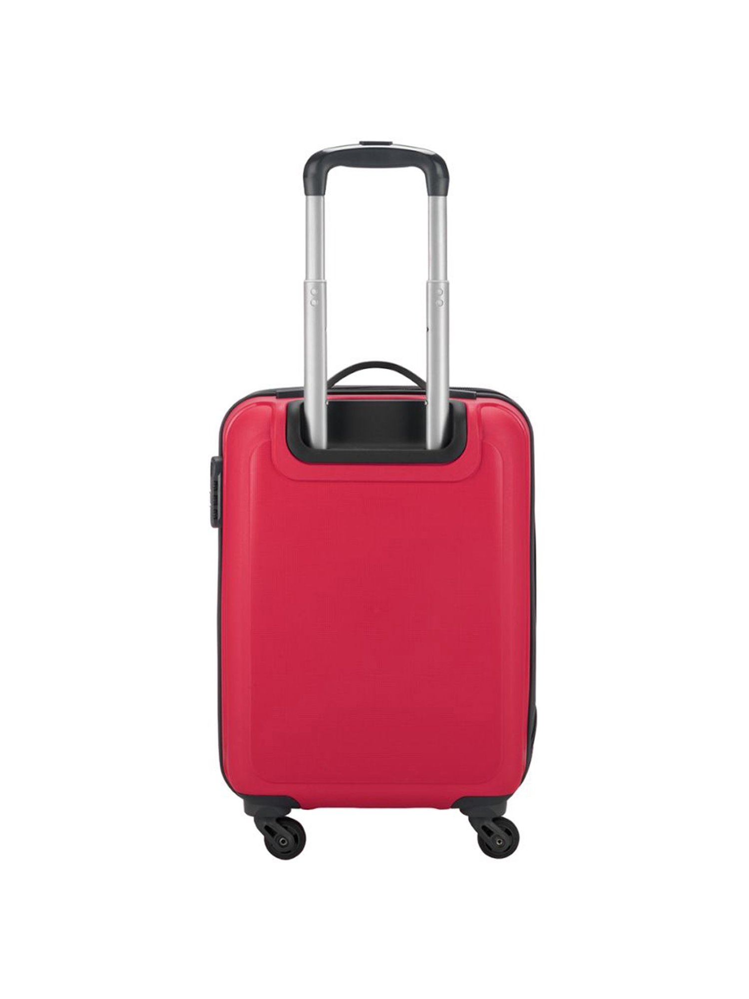 Aristocrat Dual Edge Red Printed Hard Cabin Trolley Bag - 23 cm
