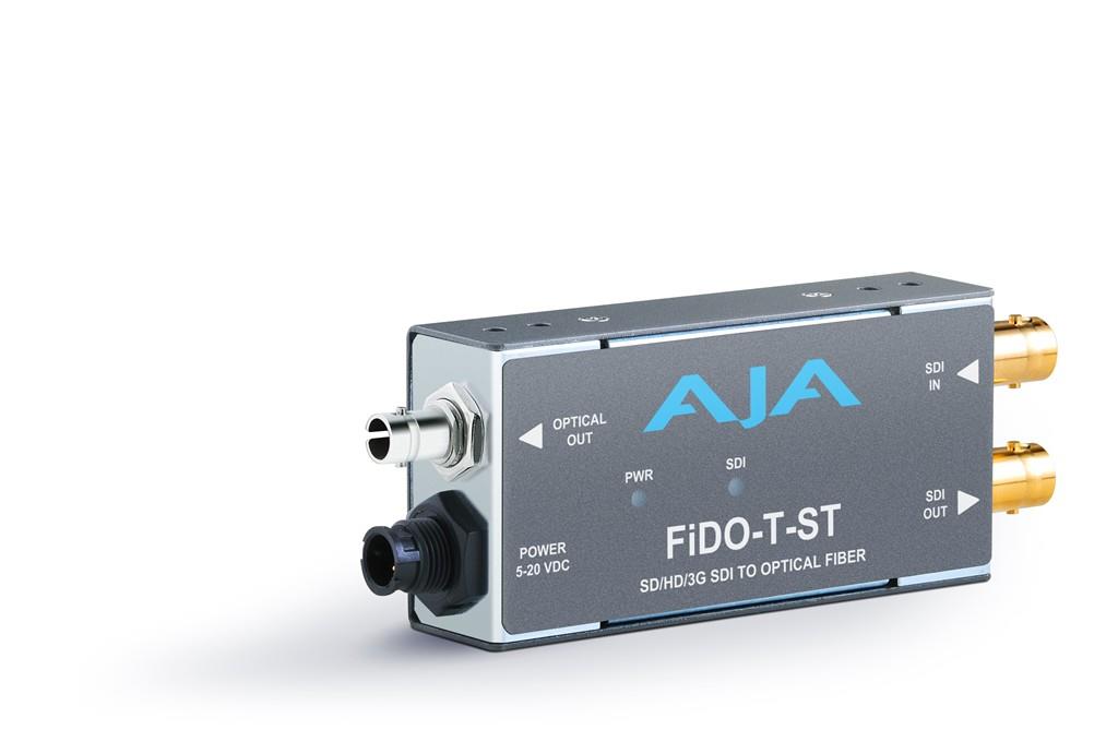 AJA Video Systems - FIDO-T-ST - Single channel SDI to ST Fiber Converter/ SDI loopout up to 10km