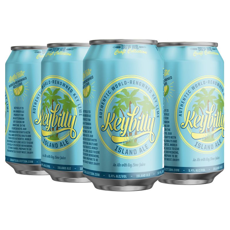 Brew Hub Keybilly Island Ale Beer - 6pk/12 fl oz Cans