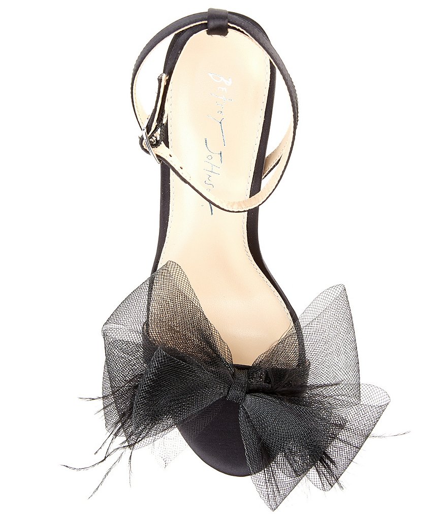 Blue by Betsey Johnson Lylla Feather Bow Dress Sandals