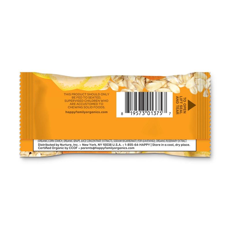 HappyTot Fiber & Protein Organic Bananas and Carrots Soft-Baked Oat Bar - 5ct/0.88oz Each