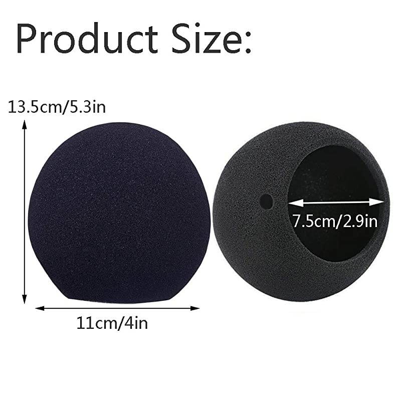 Microphone Cover Foam Microphone Windscreen Wind Cover for Blue Snowball,Black&hellip;