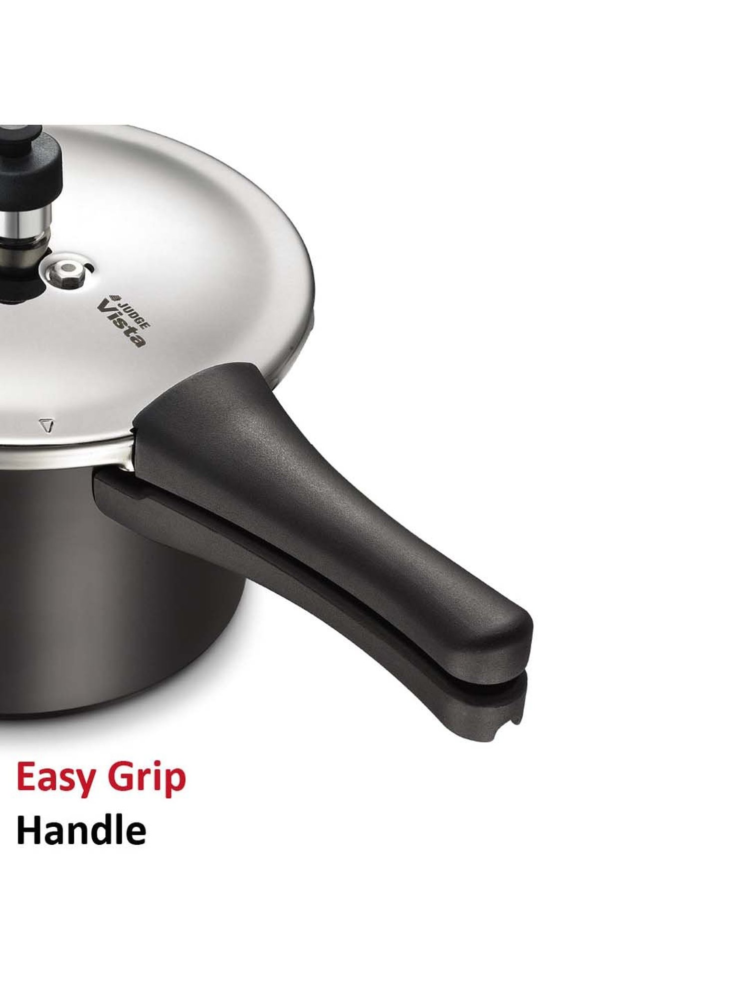 JUDGE Black & Silver Hard Anodised 20 cm Gas Compatible Outer Lid Pressure Cooker (2 L) - Set of 1