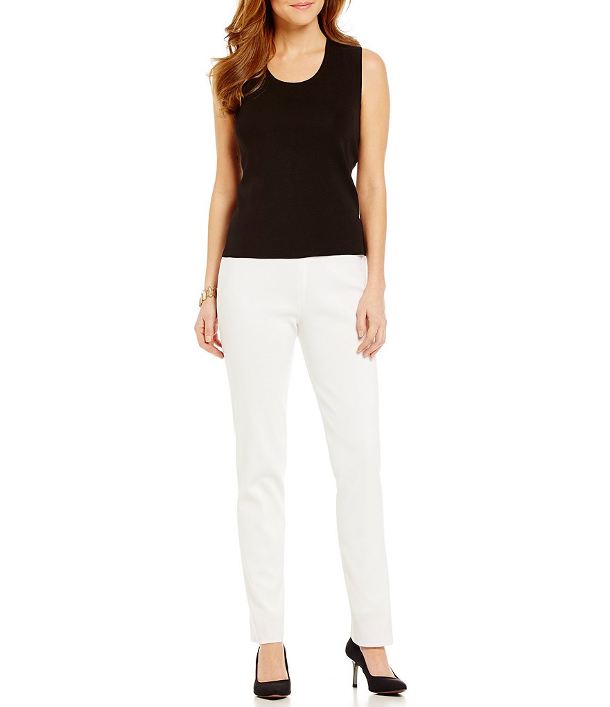 Ming Wang Scoop Neck Sleeveless Washable Tank