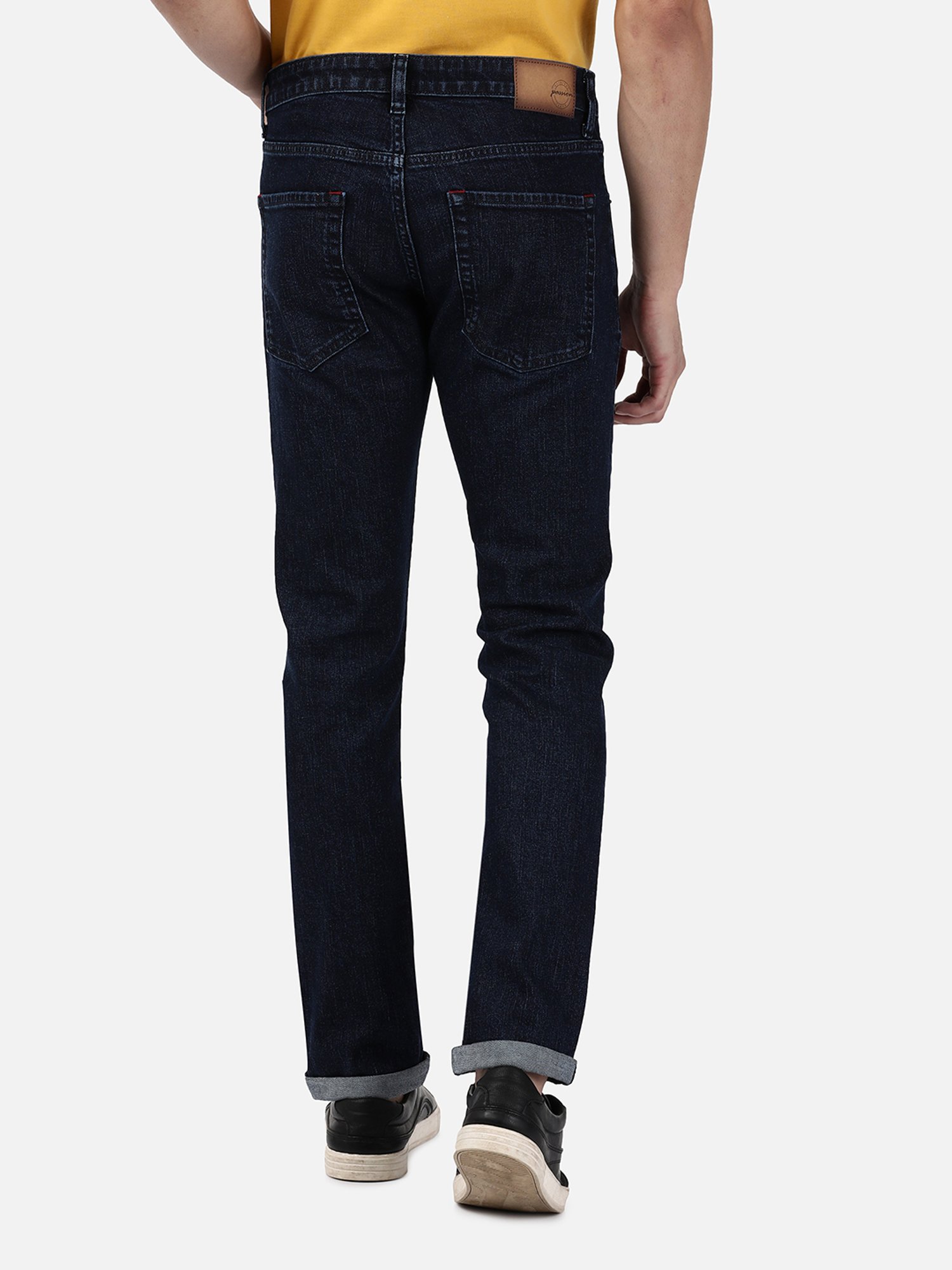 Passion Dark Blue Slim Fit Lightly Washed Jeans