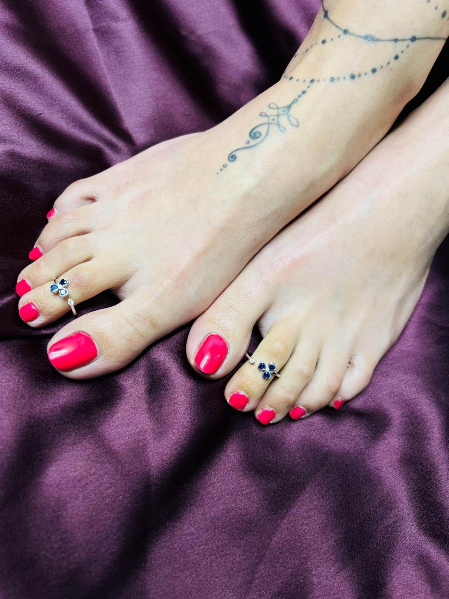 Arte Jewels 925 Sterling Silver Toe Rings (Pair of 2)