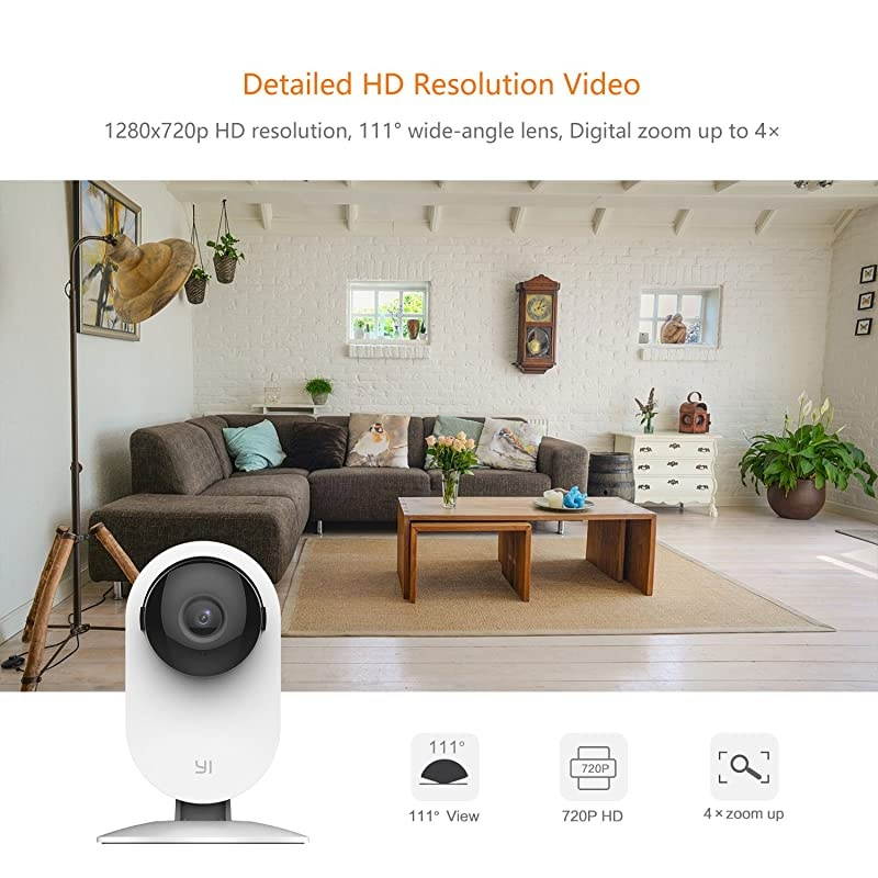 2pcs Home Camera 720p Wireless IP Security Surveillance System with Free Motion Alerts Cloud 6Seconds Clips Night Vision Baby Monitor on iOS Android App Cloud Service Available