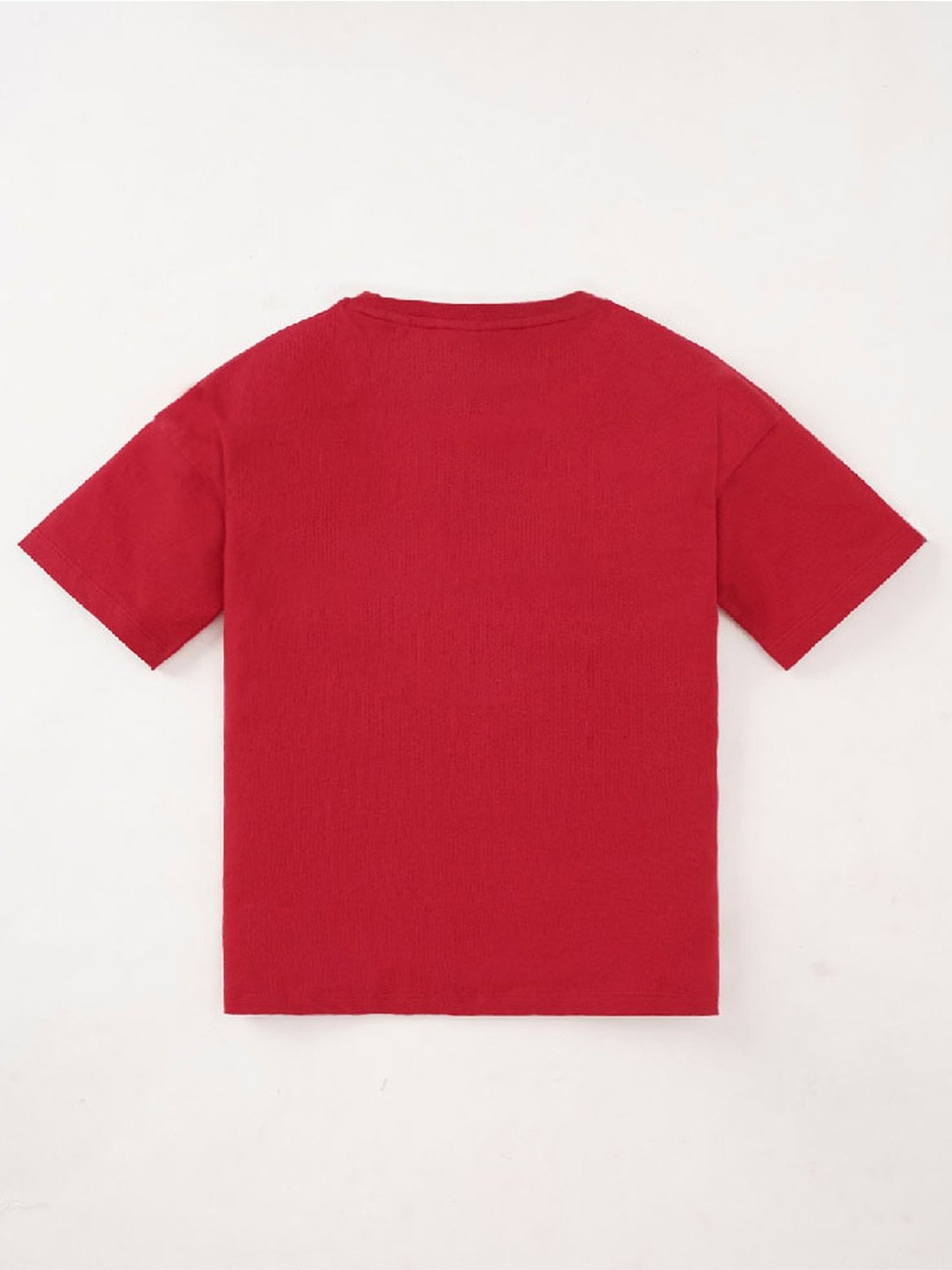 Edheads Kids Red Cotton Printed T-Shirt