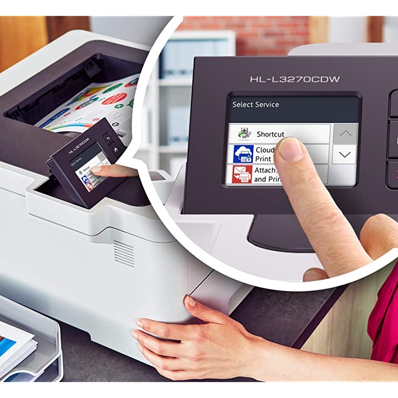 HL-L3270CDW Compact Wireless Digital Color Printer with NFC, Mobile Device and Duplex Printing - Ideal for Home and Small Office Use,  Dash Replenishment Ready