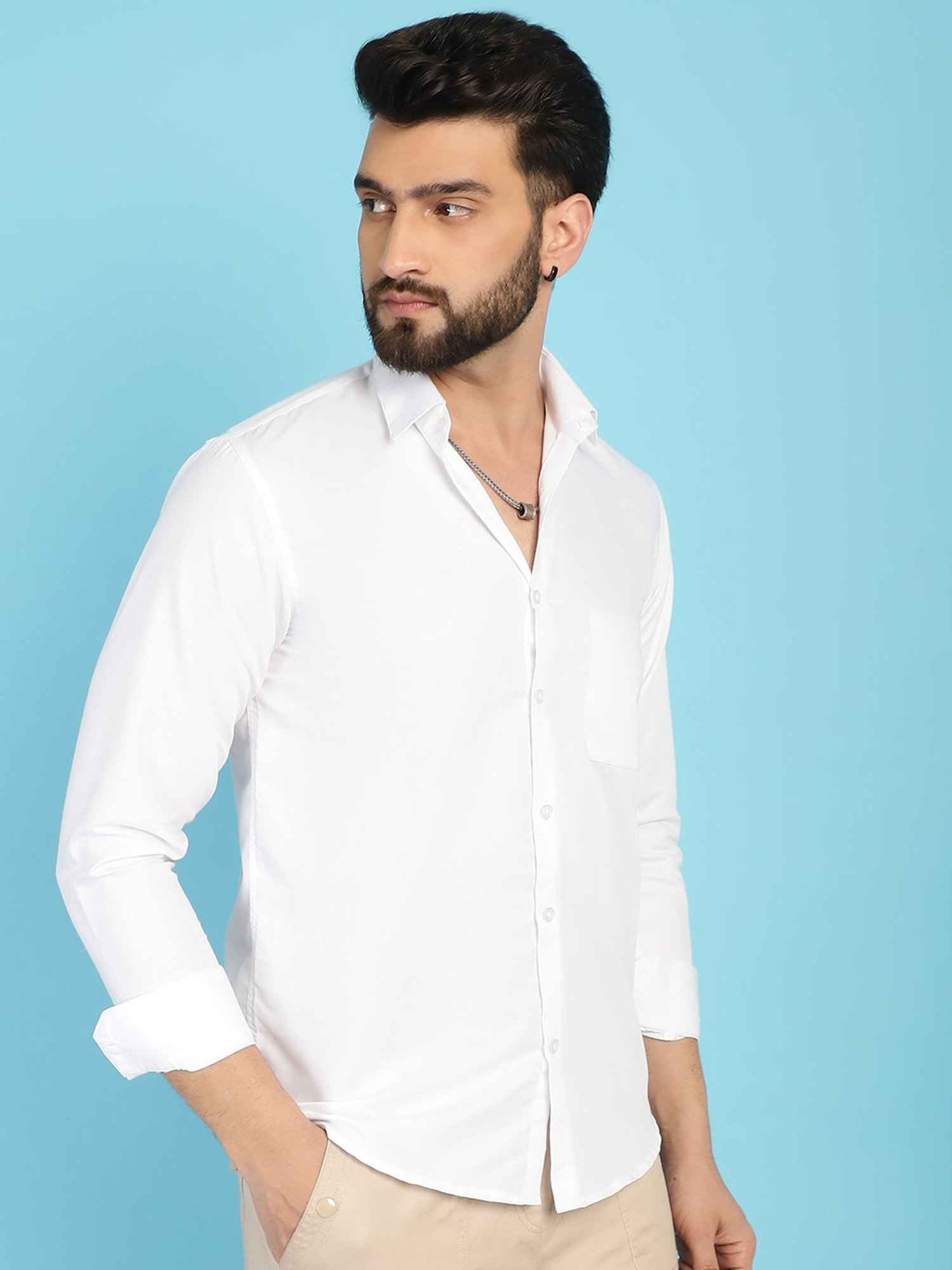 Indian Needle White Regular Fit Shirt