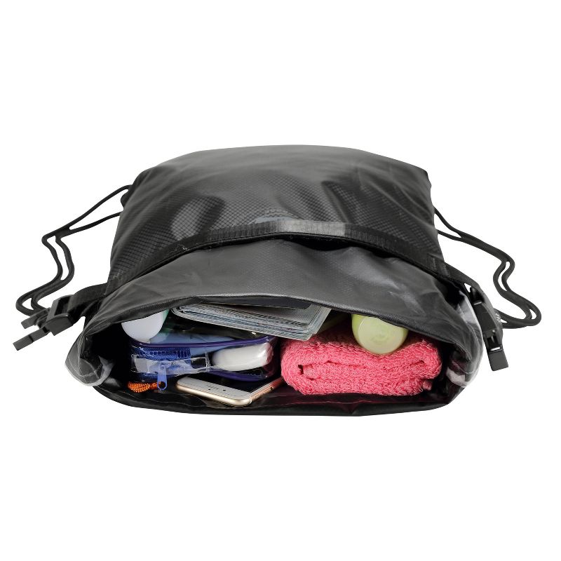 Lewis N. Clark WaterSeals Drawstring Bag with Secura Lock Technology - Black