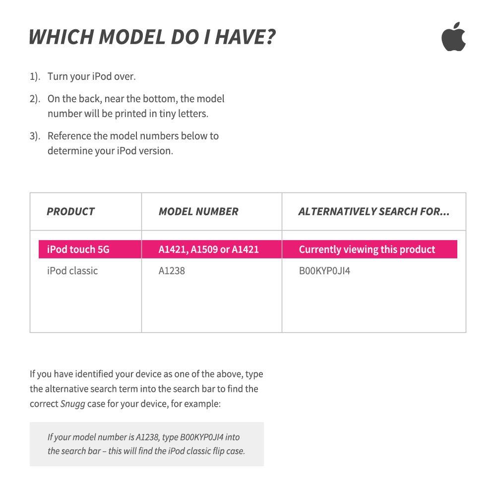 iPod Touch Case, Snugg Red Leather Flip Case [Card Slots] Executive Apple iPod Touch Wallet Case Cover and Stand - Legacy Series