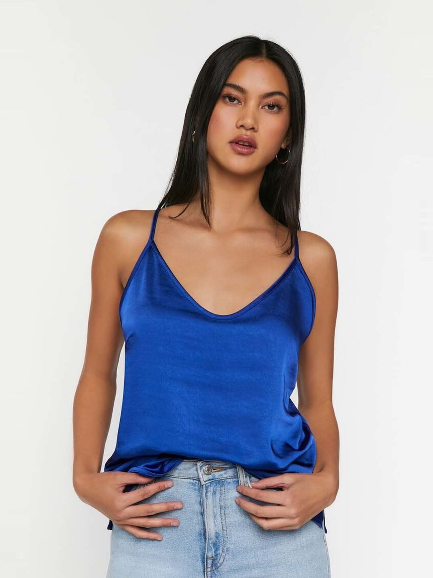 Forever 21 Blue Regular Fit Top