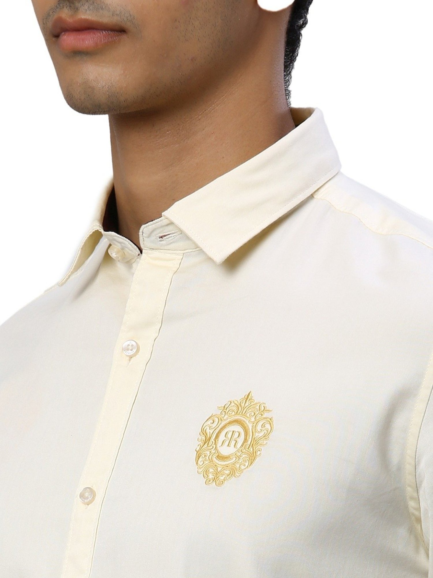 Raymond Beige Slim Fit Shirt
