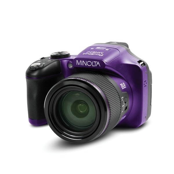 Minolta MN67Z 20MP Full HD Wi-Fi Bridge Camera with 67x Optical Zoom, Purple