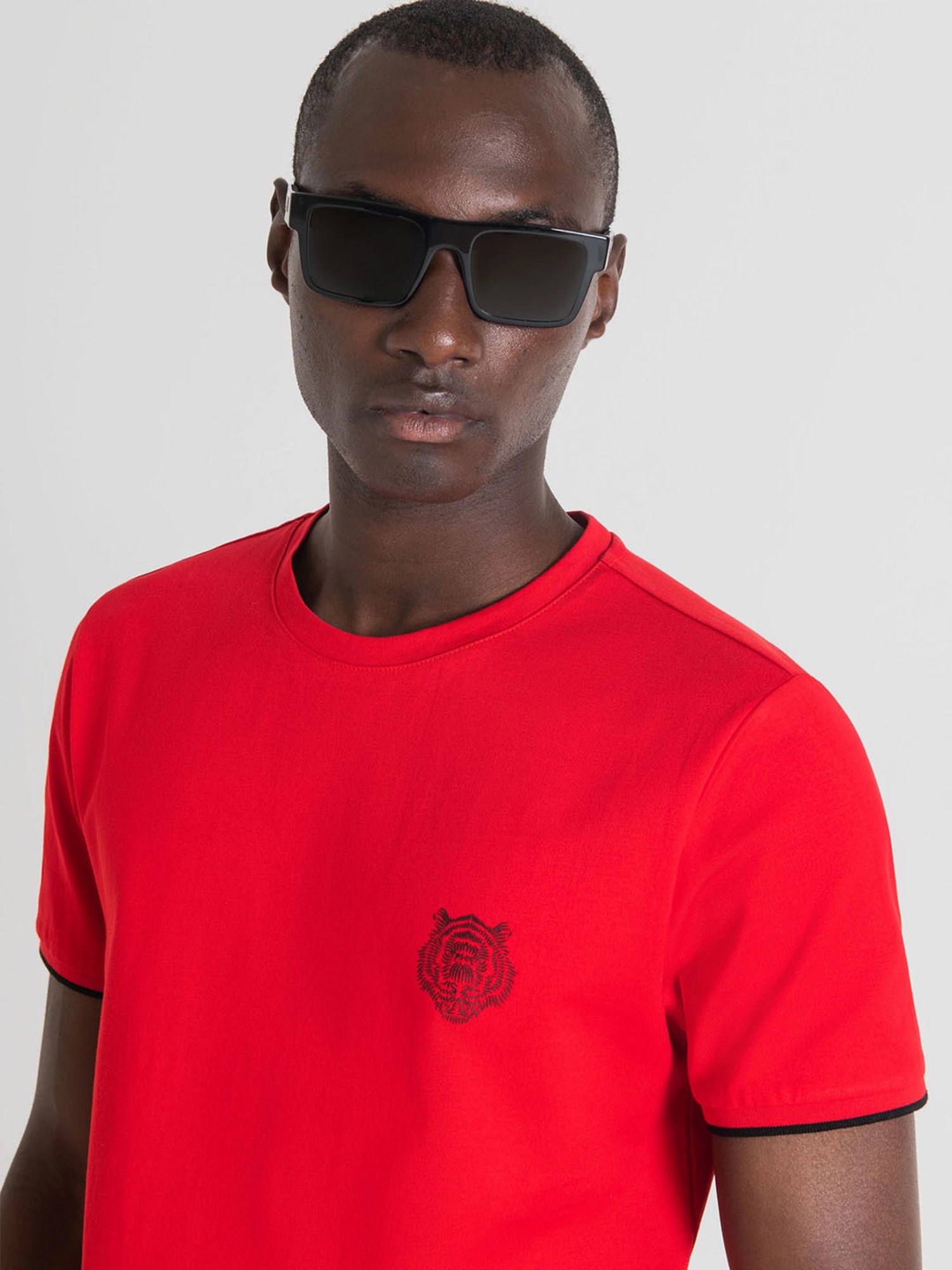 Antony Morato Red Slim Fit T-Shirt