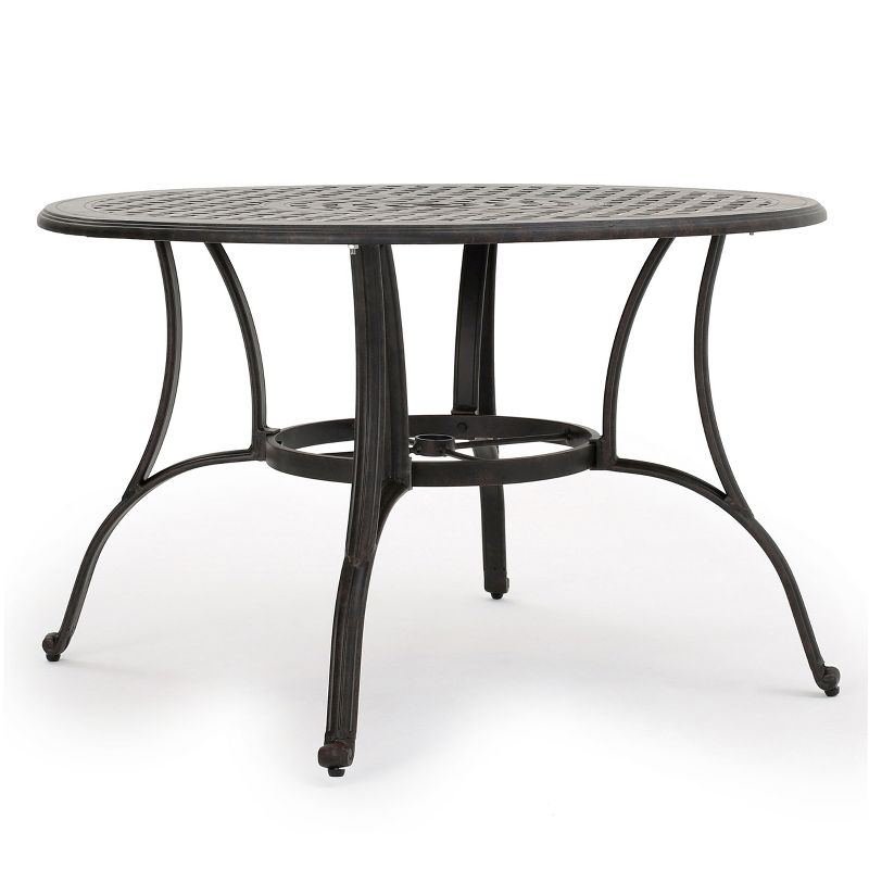 Renaissance Square Outdoor Patio Stacking Table - Gray - Vifah